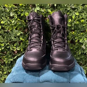 INTERCEPTOR Men's Black Tactical Steel Toe Boots Size 10 No Box